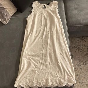 J Crew White Dress Size S